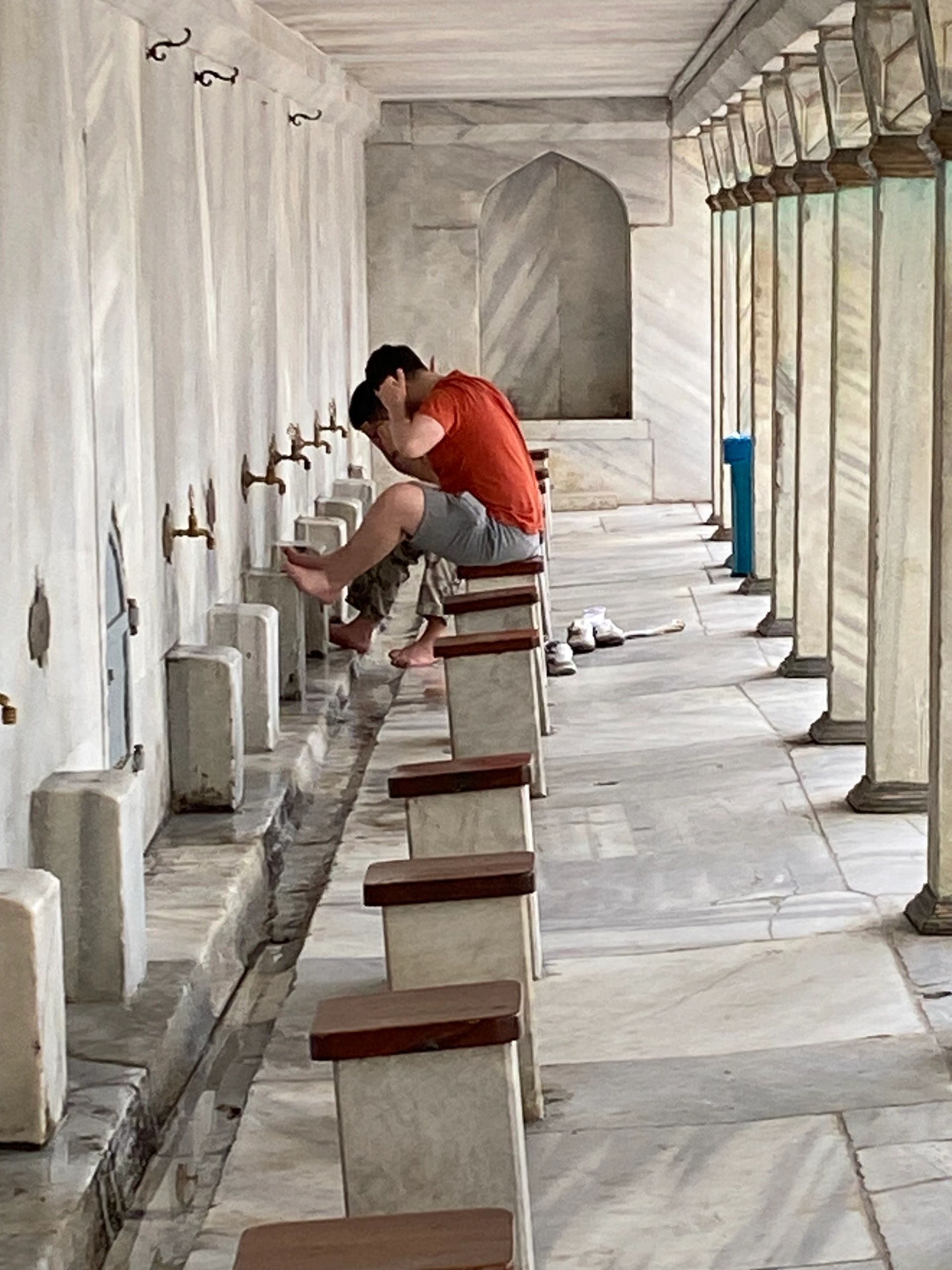 Pre-Prayer washing area-Blue Mosque