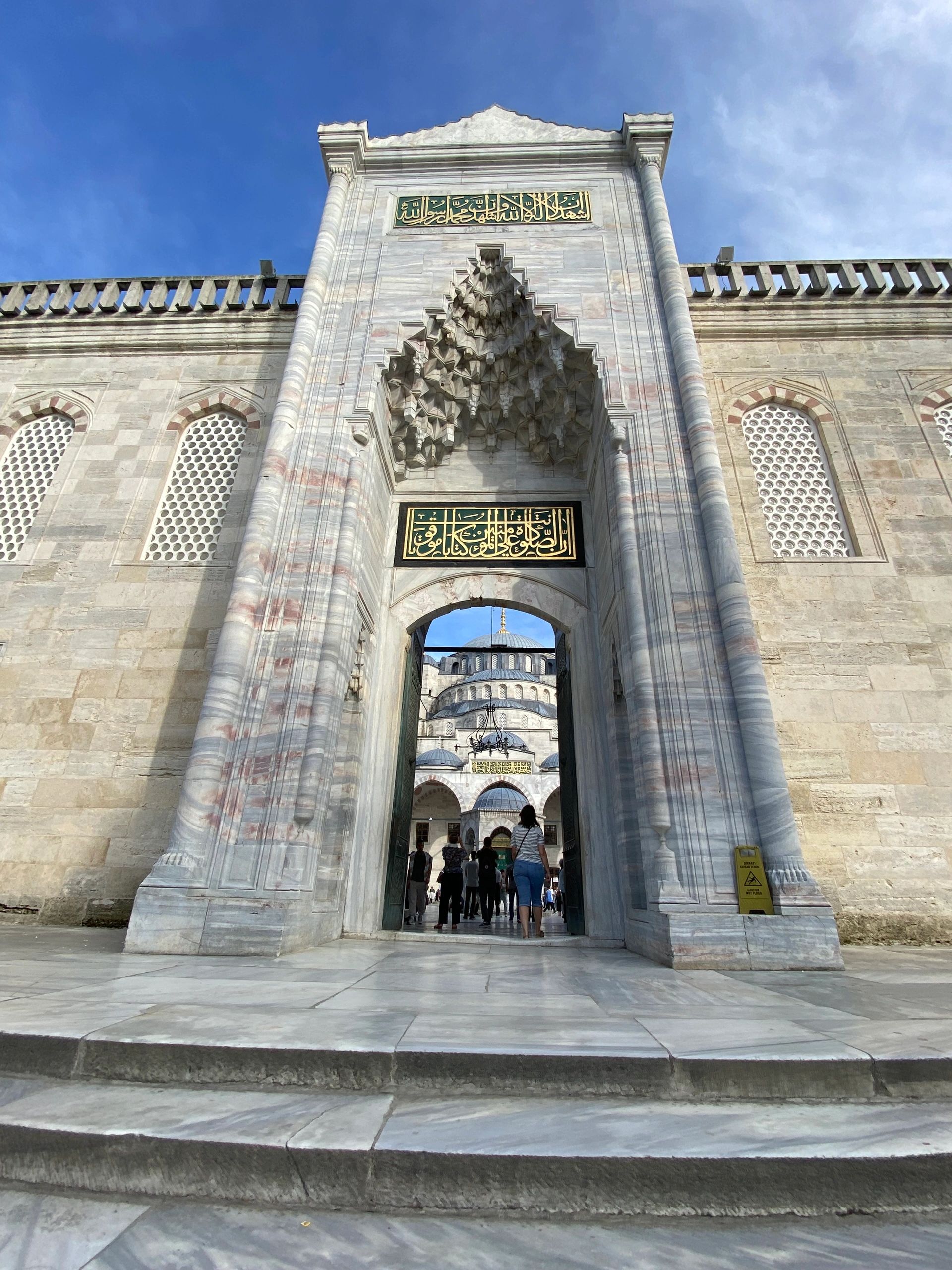 entrance to the Blue Mosque 16