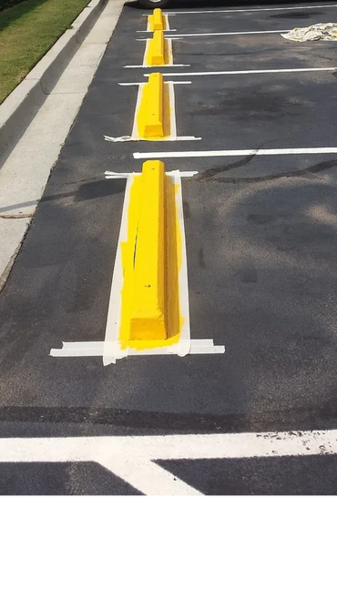 Pavement striping and concrete repair 