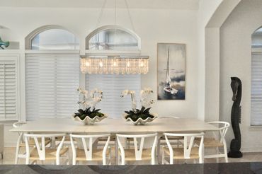 Dining table on main floor