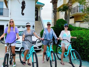 We provide four bikes for our guests.