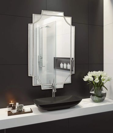 Kate and Laurel Minuette Glam Wall Mirror, 24 x 36
