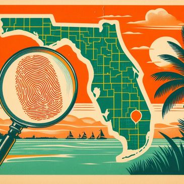 florida with fingerprint
