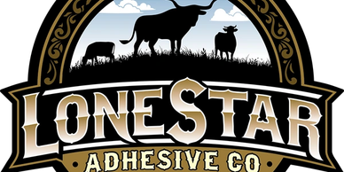 Logo with cattle and Lone Star Adhesive Co text.