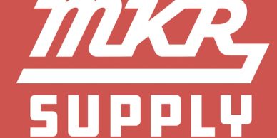 White MkR Supply text on a red background.