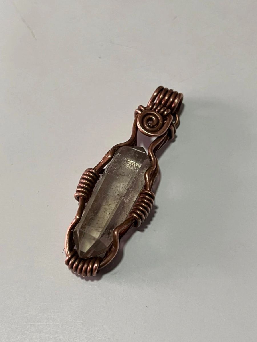 Clear Quartz in Solid Copper — view 1 of 1