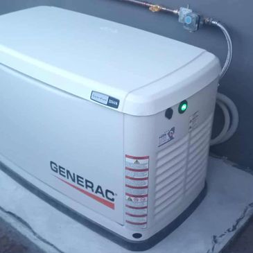 gas generator installed to provide a permanent back up to a doctor surgery in case of a powercut