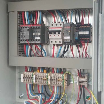 industiral cabinet caontaining a changeover control system
