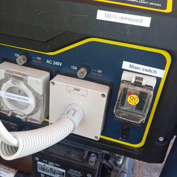 standby generator specially adapted to suit a house supply.