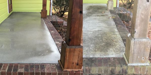 Washing of driveway , patio or sidewalk