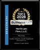 Award plaque for Hami Law Firm as a top law firm in 2026.