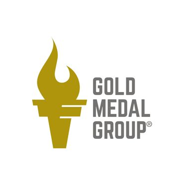 Branding Gold Medal Group.
representa una antorcha olímpica, símbolo de excelencia .