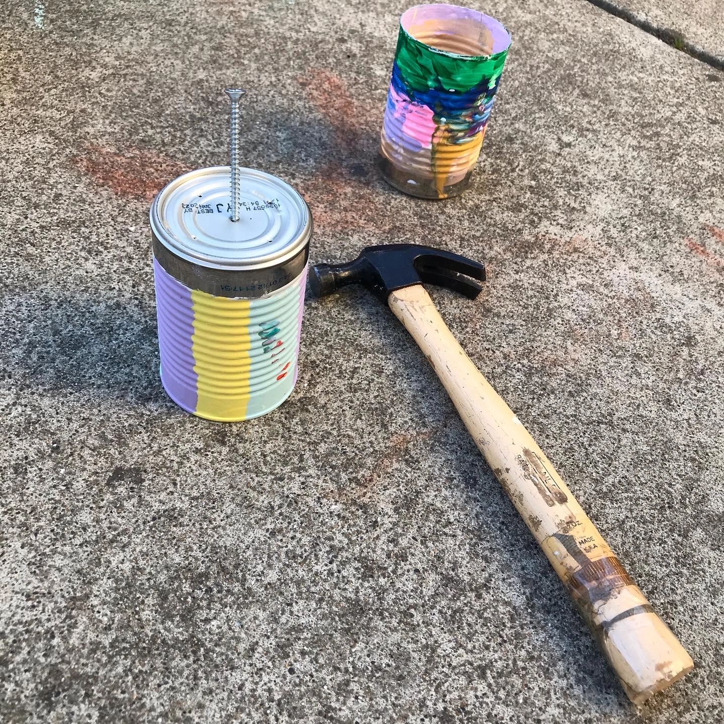 cigarette bucket for outside diy Put Butts In Their Place: How To Make Homemade Soup Can Ashtrays