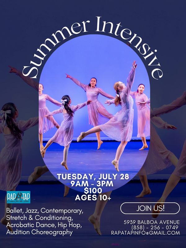 Young dancers perform in a summer intensive dance program.
