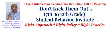 Urgent intervention program for student behavior from grades 7 to 12.