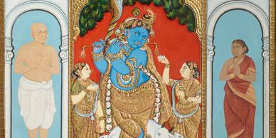An Icon of Krishna, Tanjore School, South India, circa 1900