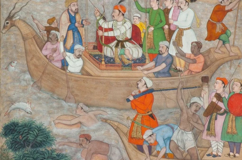 A page from the Second Akbarnama, attributed to Dhanraj, Mughal India, circa 159715 mai 2019