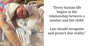 Newborn baby resting on mother's chest in hospital, emphasizing the bond between them.