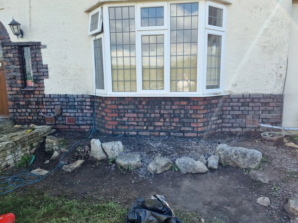 Windows, brick, finished brick repointing service done by us here at arrow point brick repointing