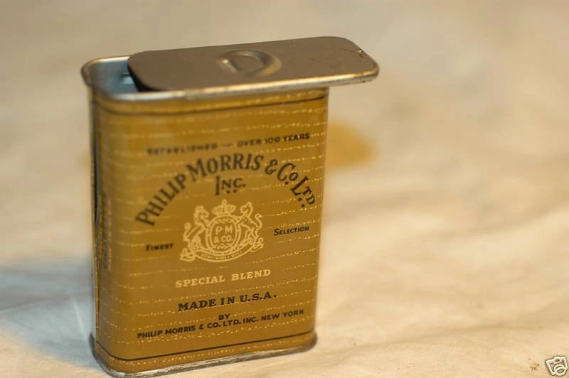 Vintage Philip Morris Cigarette Tin