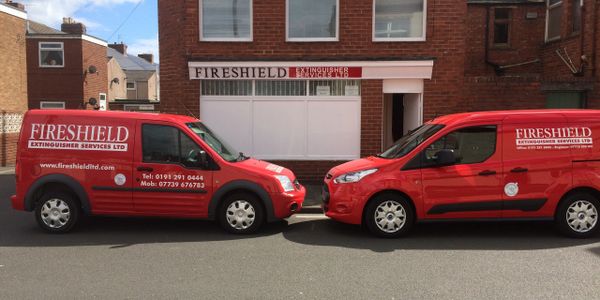 Fireshield Extinguisher Services Ltd, Office and Van's