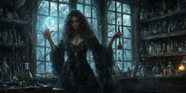 De historias de terror de una bruja.