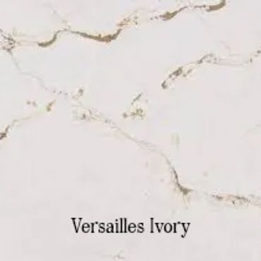 Versailles Ivory marble with subtle veins.