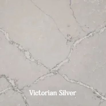 Victorian Silver marble texture with silver veins.