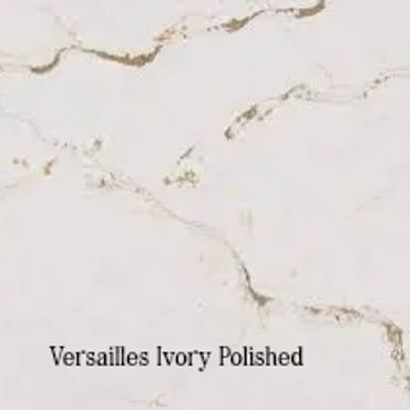 Versailles Ivory marble with subtle veins.