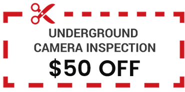 NJ Home Maintenance Services coupon for $50 off underground drain camera inspection