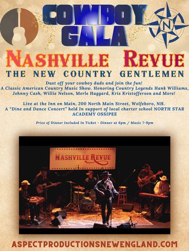 Jonathan Sarty and the New Country Gentlemen perform A Nashville Revue in support of North Star