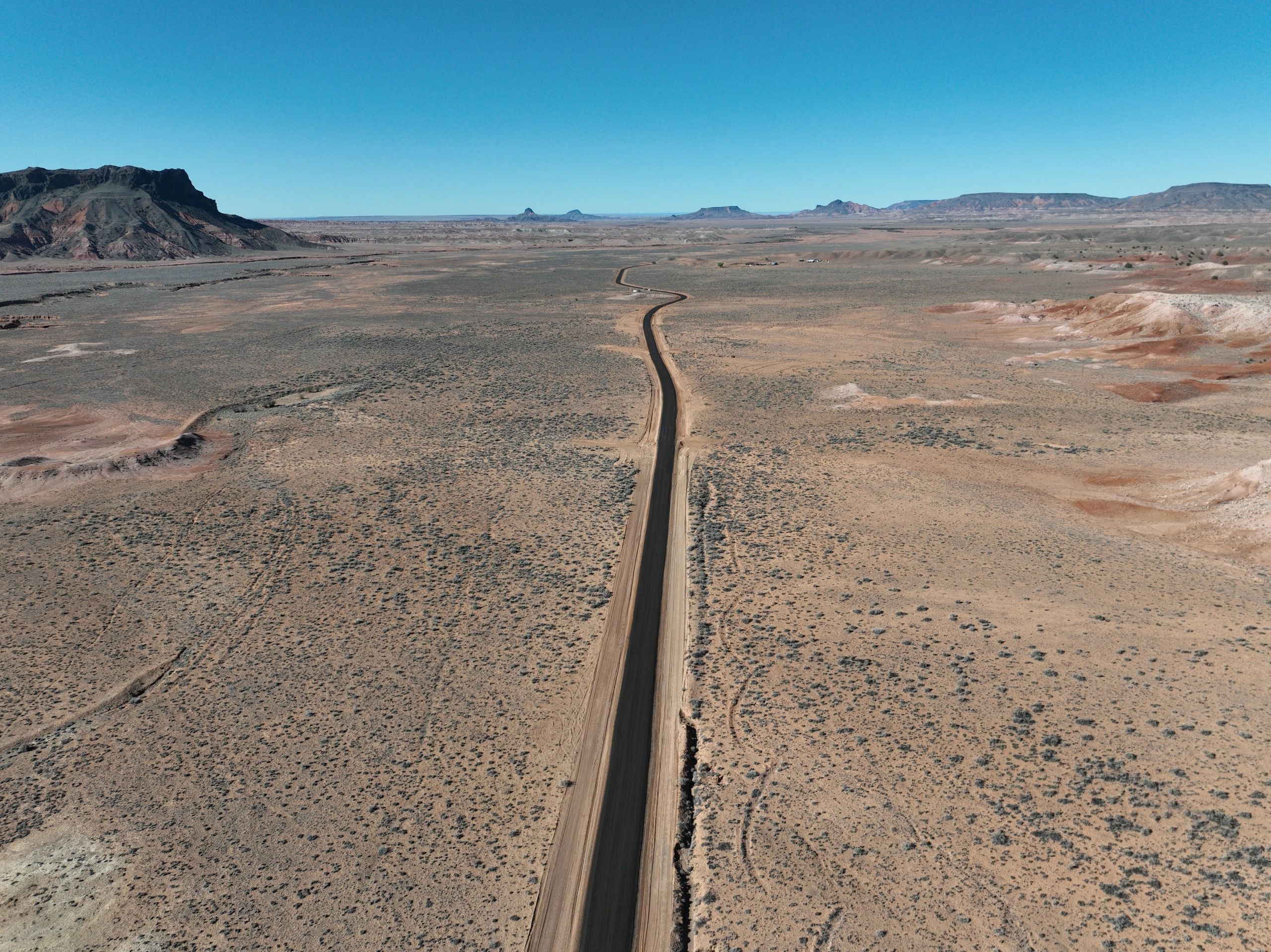 Road Improvement Completed for N9806 near Indian Wells