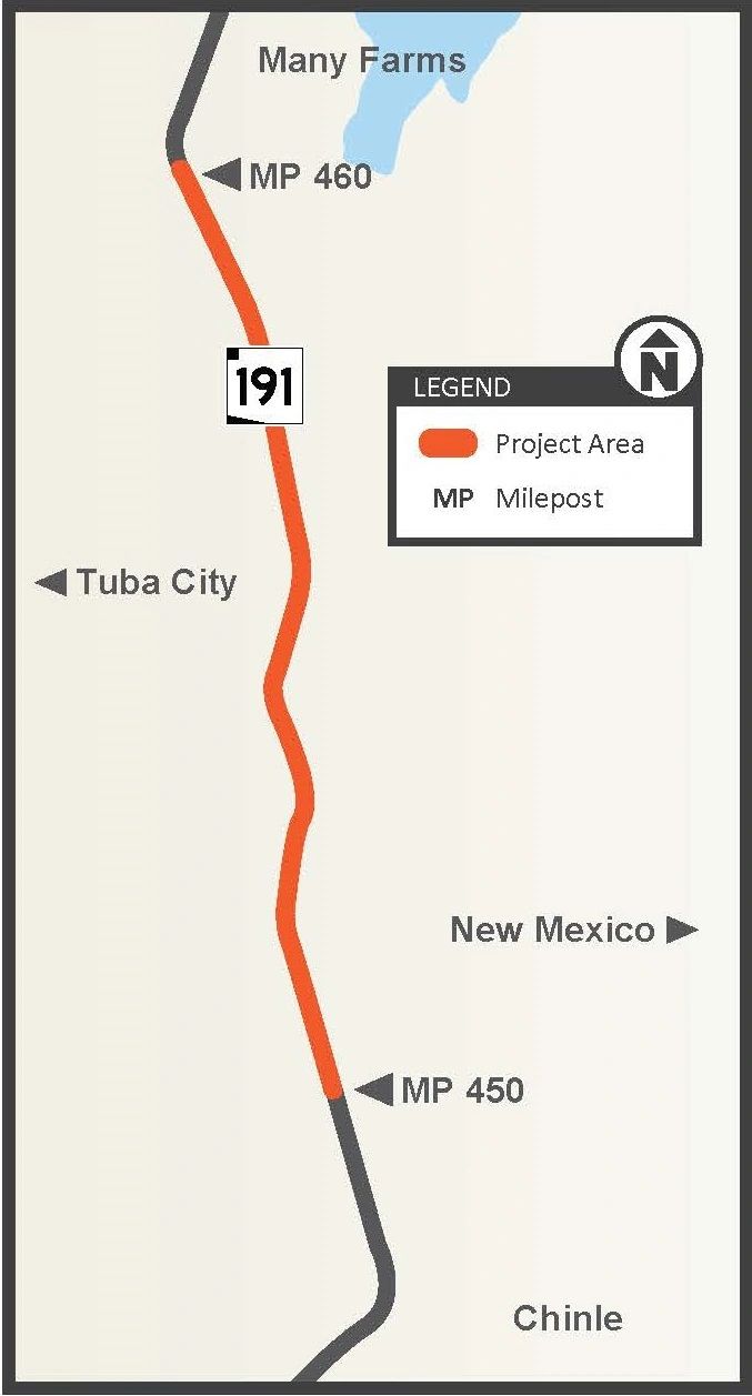 US 191 Chinle Black Mountain Wash Shoulder Widening
