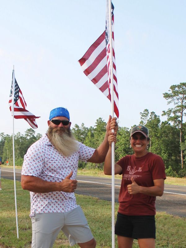 Buck & Jill Gore, Owners of B&L Wood Products, Proud of the USA
