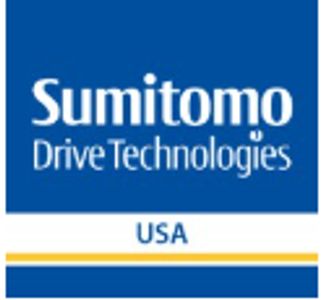 Sumitomo Drive Technologies USA logo with blue and yellow design.