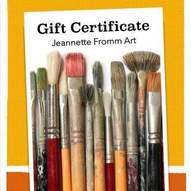 art gift certificates
