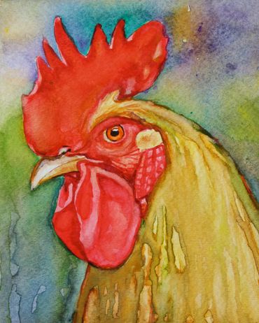 rooster painting