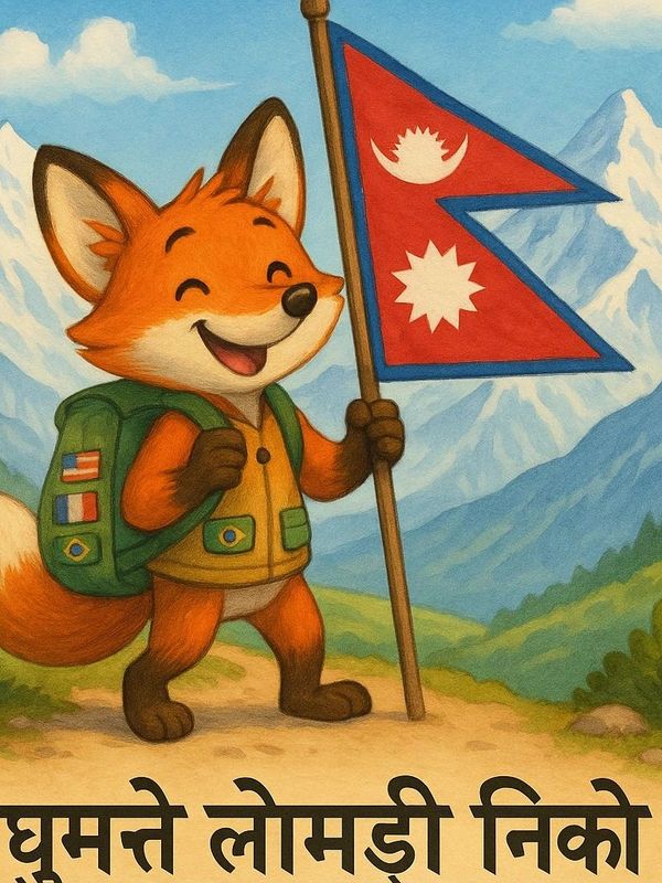 Nico The Nomad Fox children's books for Nepal