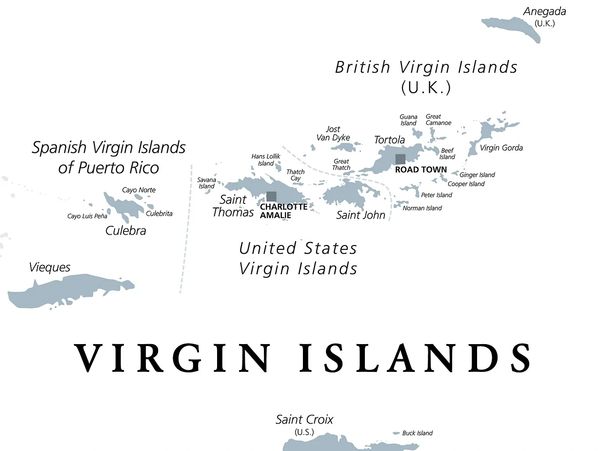 Virgin Islands Map