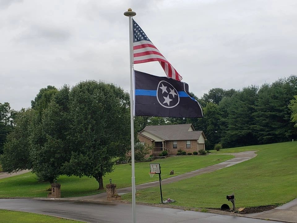 Blue Line Tennessee Flag