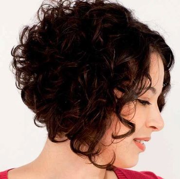 Curly A-Line Haircut