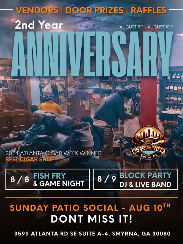 Cigar Villa, 2nd Anniversary, myshape.solutions