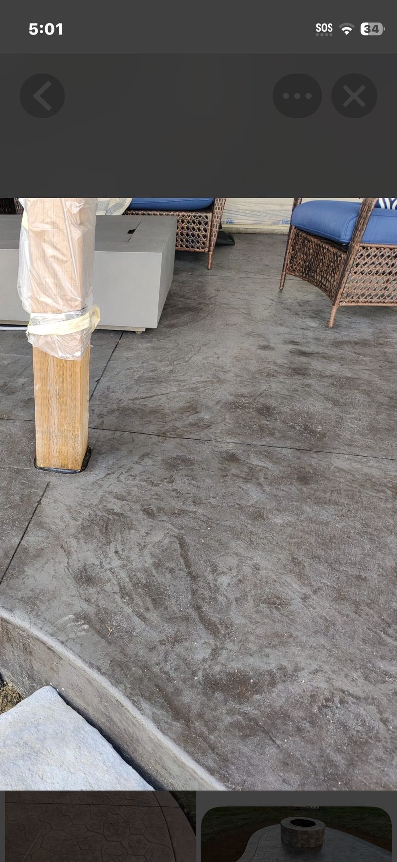 Stamped concrete patio - Ottawa