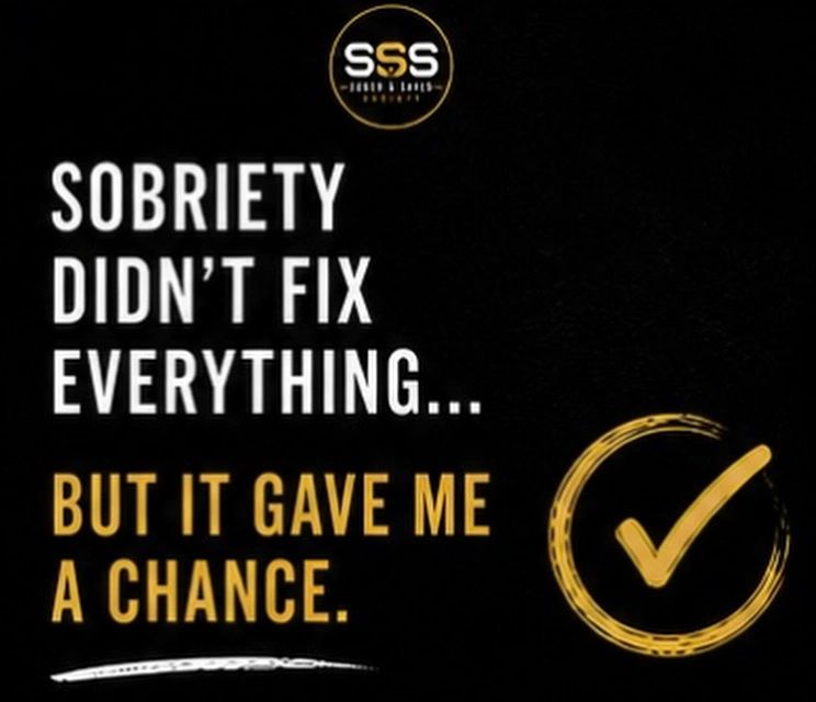 Inspirational quote about sobriety giving a second chance.