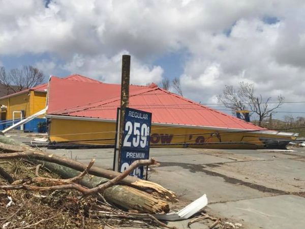 Hurricane damage