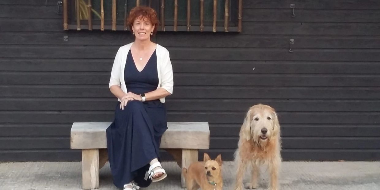 Relaxing in a Japanese themed garden I designed for a client.