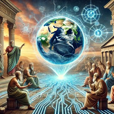 Stoic philosophers connecting to world