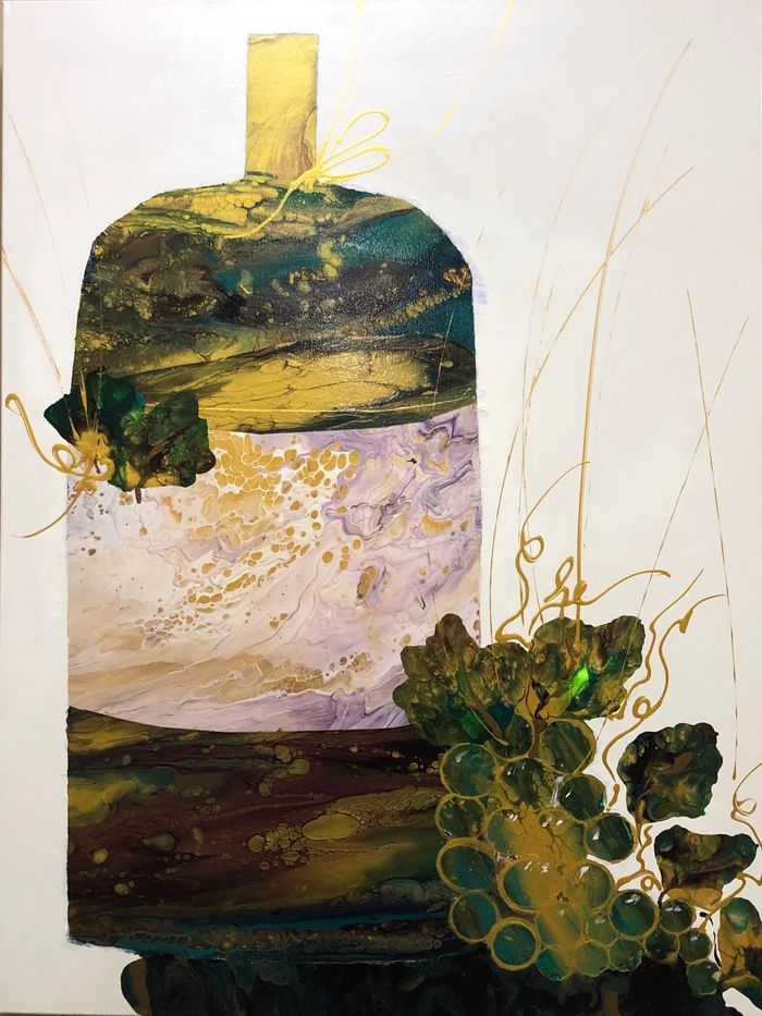 Wine and the Vine Series
Poured Acrylic
