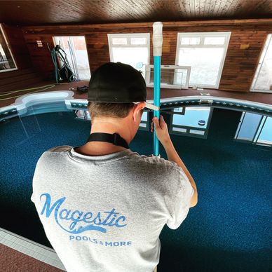Service technician from Magestic Pools & More