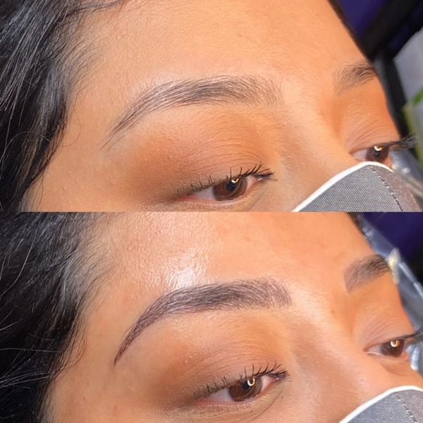 Permanent eyebrows makeup